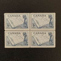 Block of four Canada, Mi.317 (SG 496), MNH Block of four Canada, Mi.317 (SG 496), MNH