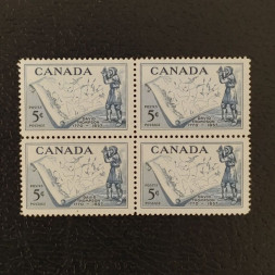 Čtyřblok Kanada, Mi.317 (SG 496)** Čtyřblok Kanada, Mi.317 (SG 496)**
