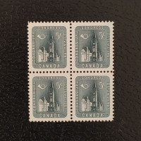 Čtyřblok Kanada, Mi.318 (SG 497)** Čtyřblok Kanada, Mi.318 (SG 497)**