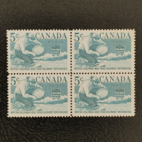 Čtyřblok Kanada, Mi.324 (SG 503)** Čtyřblok Kanada, Mi.324 (SG 503)**