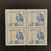 Block of four Canada, Mi.337 (SG 516), MNH
