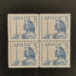 Čtyřblok Kanada, Mi.337 (SG 516)** Čtyřblok Kanada, Mi.337 (SG 516)**