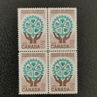 Čtyřblok Kanada, Mi.342 (SG 521)** Čtyřblok Kanada, Mi.342 (SG 521)**