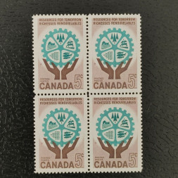 Čtyřblok Kanada, Mi.342 (SG 521)**