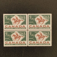 Block of four Canada, Mi.356 (SG 538), MNH Block of four Canada, Mi.356 (SG 538), MNH