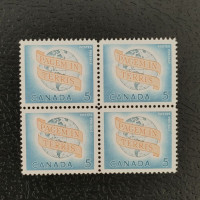 Čtyřblok Kanada, Mi.360 (SG 541)** Čtyřblok Kanada, Mi.360 (SG 541)**