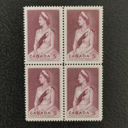 Čtyřblok Kanada, Mi.378 (SG 559)** Čtyřblok Kanada, Mi.378 (SG 559)**