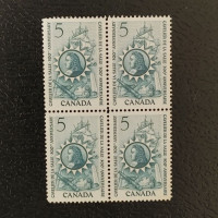 Block of four Canada, Mi.390 (SG 571), MNH Block of four Canada, Mi.390 (SG 571), MNH