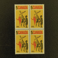 Čtyřblok Kanada, Mi.424 (SG 625)** Čtyřblok Kanada, Mi.424 (SG 625)**