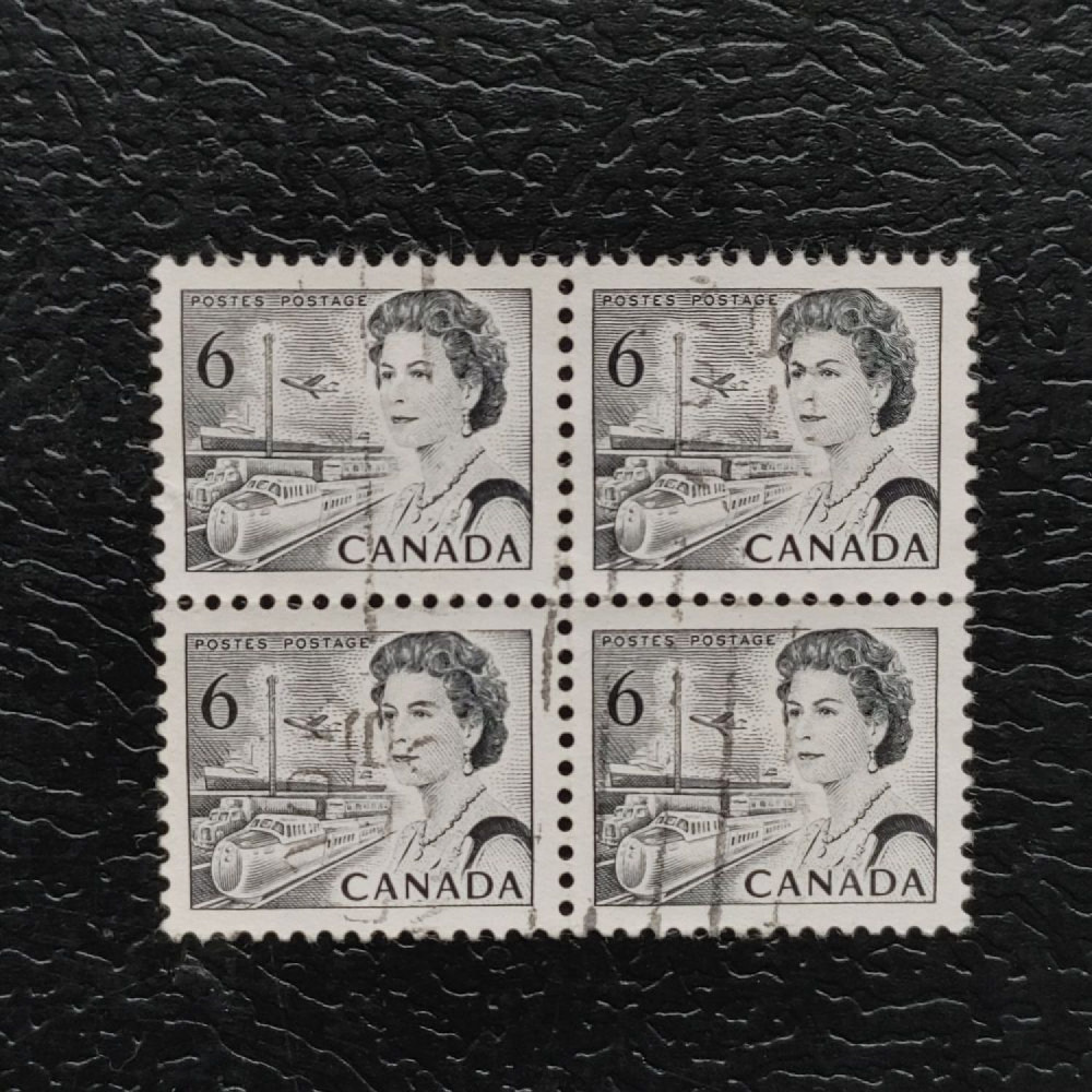 Block of four Canada, Mi.447IFx (SG 602), Used # Block of four Canada, Mi.447IFx (SG 602), Used #