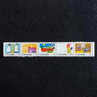Block of stamps Canada, Mi.462x-466x (SG 661a), MNH Block of stamps Canada, Mi.462x-466x (SG 661a), MNH