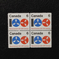 Block of four Canada, Mi.481 (SG 683), MNH Block of four Canada, Mi.481 (SG 683), MNH