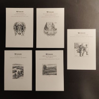 Soubor otisků rytin ČR, Pof.1022**, rytiny FDC 2019, 1,60Kčs