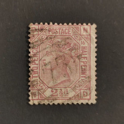 Známka Velká Británie, SG141 (Mi. 47)#, 2½P Známka Velká Británie, SG141 (Mi. 47)#, 2½P