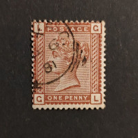 Známka Velká Británie, SG166 (Mi. 56)#, 1P Známka Velká Británie, SG166 (Mi. 56)#, 1P