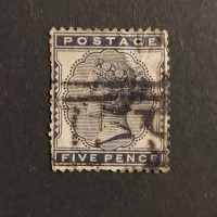 Známka Velká Británie, SG169 (Mi. 62)#, 5P Známka Velká Británie, SG169 (Mi. 62)#, 5P