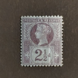Známka Velká Británie, SG201 (Mi. 89b)*, 2½P Známka Velká Británie, SG201 (Mi. 89b)*, 2½P