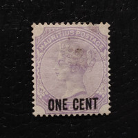 Sello Mauricio, SG123 (Mi. 78), Usado #, 1 c