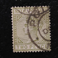 Stamp Natal, SG107 (Mi. 51II), Used #, 2 d