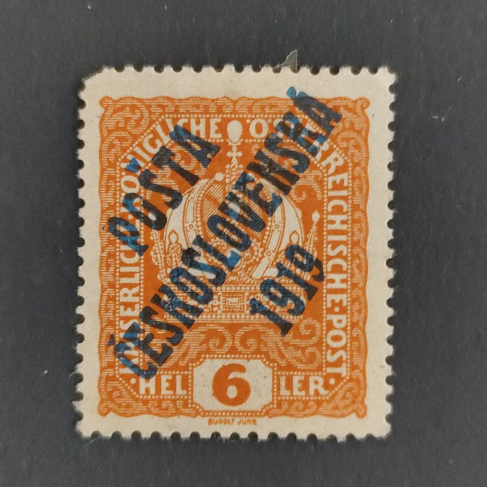 Známka ČSR, Pof.35(*), II. typ, 6h Známka ČSR, Pof.35(*), II. typ, 6h