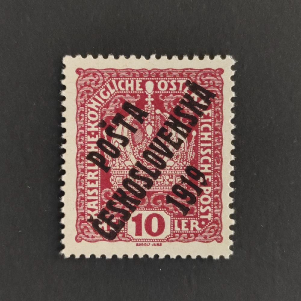 Známka ČSR, Pof.36**, II. typ, 10h Známka ČSR, Pof.36**, II. typ, 10h