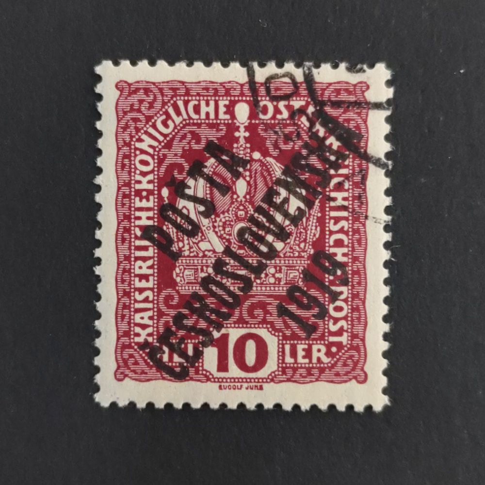 Známka ČSR, Pof.36#, I. typ, 10h Známka ČSR, Pof.36#, I. typ, 10h