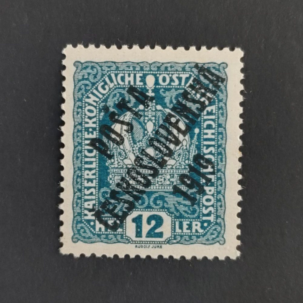 Známka ČSR, Pof.37**, II. typ, 12h Známka ČSR, Pof.37**, II. typ, 12h