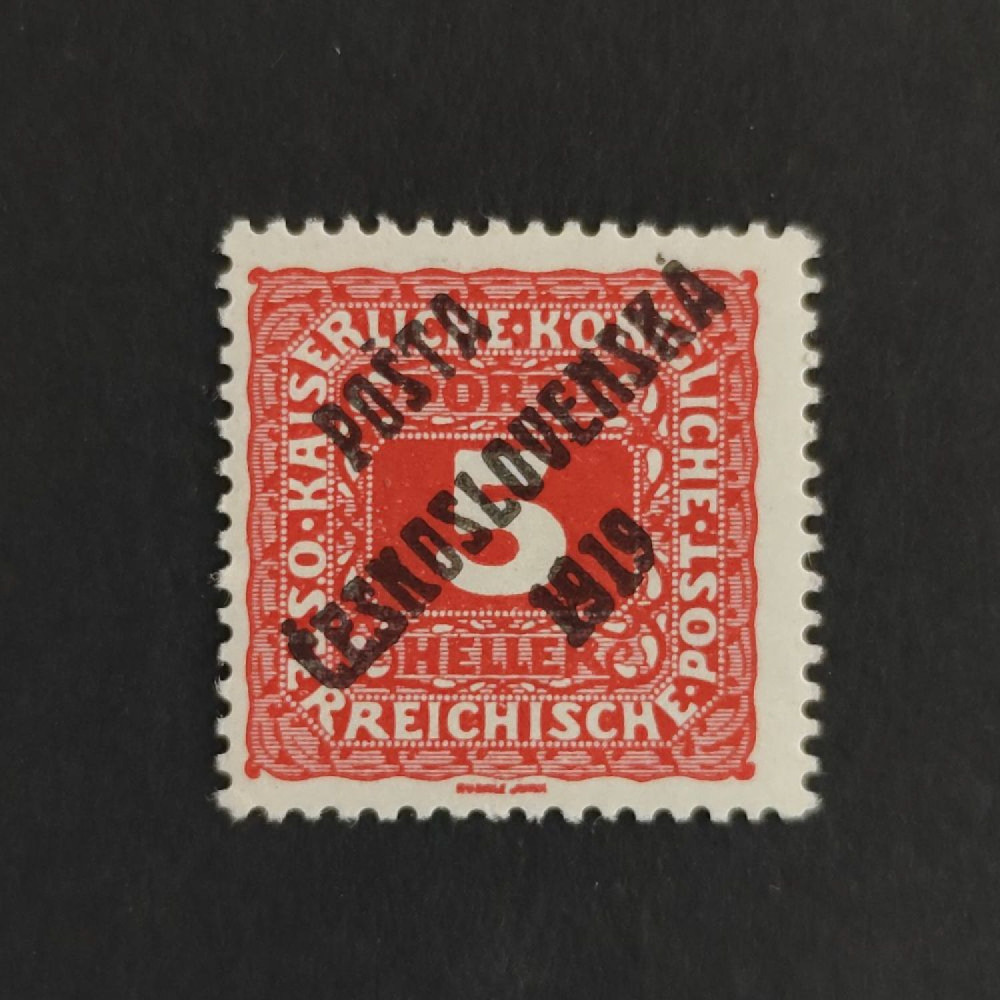 Známka ČSR, Pof.72*, I. typ, 5h Známka ČSR, Pof.72*, I. typ, 5h