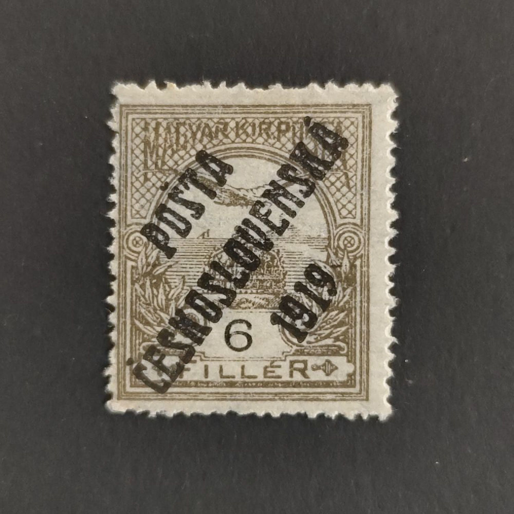 Známka ČSR, Pof.92*, III. typ, 6f Známka ČSR, Pof.92*, III. typ, 6f