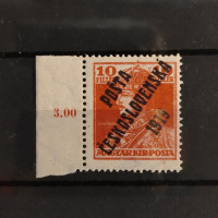 Známka ČSR, Pof.119**, IV. typ přetisku, 10f
