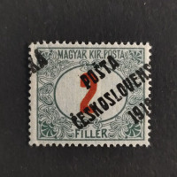 Známka ČSR, Pof.132*, II. typ přetisku, 2f