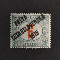Známka ČSR, Pof.134**, IV. typ přetisku, 6f
