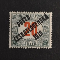 Známka ČSR, Pof.138**, I. typ přetisku, 20f