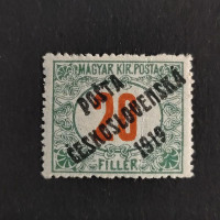 Známka ČSR, Pof.138*, III. typ přetisku, 20f