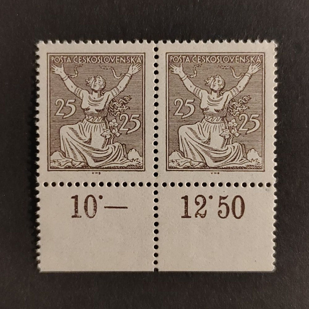 Dvojpáska ČSR, Pof.152**, 25h Dvojpáska ČSR, Pof.152**, 25h