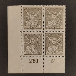 Čtyřblok ČSR, Pof.152*, 25h Čtyřblok ČSR, Pof.152*, 25h