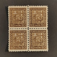 Čtyřblok ČSR, Pof.249x**, 10h