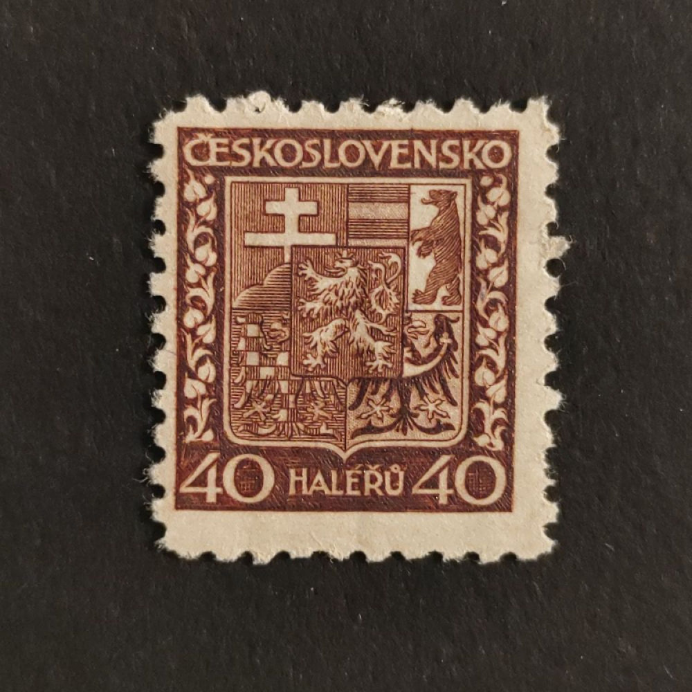 Známka ČSR, Pof.253a**, 40h Známka ČSR, Pof.253a**, 40h