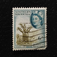 Stamp Southern Rhodesia, SG84 (Mi. 86), Used #, 6 d
