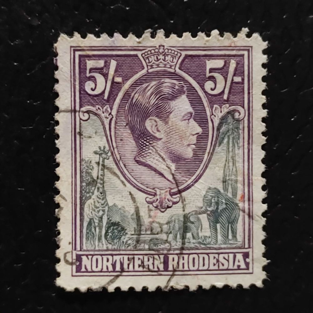 Selo Rodésia do Norte, SG43 (Mi. 43), Usado #, 5 s