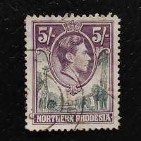 Stamp Northern Rhodesia, SG43 (Mi. 43), Used #, 5 s
