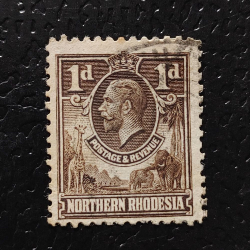 Stamp Northern Rhodesia, SG2 (Mi. 2), Used #, 1 d