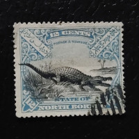 Sello Borneo del Norte, SG106b, Usado #, 12 c