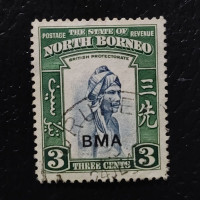 Sello Borneo del Norte, SG322 (Mi. 243), Usado #, 3 c