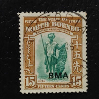 Sello Borneo del Norte, SG328 (Mi. 249), Usado #, 15 c
