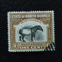 Sello Borneo del Norte, SG159, Usado #, 1 c