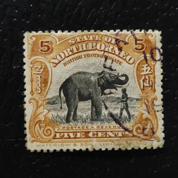 Sello Borneo del Norte, SG165 (Mi. 131), Usado #, 5 c