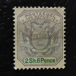 Briefmarke Transvaal, SG224 (Mi. 56)(*), 2 Sh 6 d