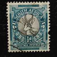 Sello Sudáfrica, SG30 (Mi. 21A-22A), Usado #, 1/2 d