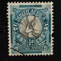 Sello Sudáfrica, SG30 (Mi. 21A-22A), Usado #, 1/2 d